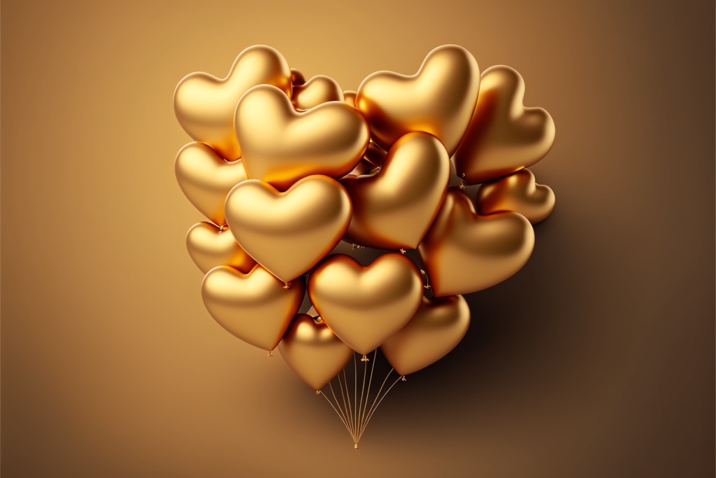 colorvivo Golden balloons bunch heart shape gradient gold backg acbbe969 a3a0 4c97 9964 98e12b099e52