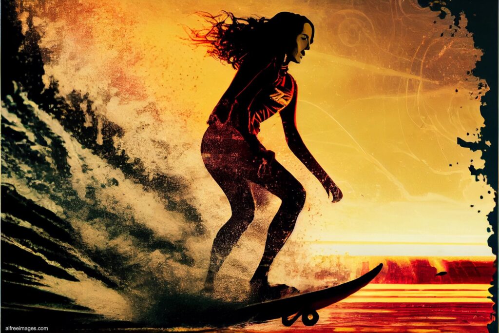 colorvivo Surfing Asian Woman Silhouette real engine cinematic fbf4ecaf 1ad1 4b64 9402 1944b3f7e592