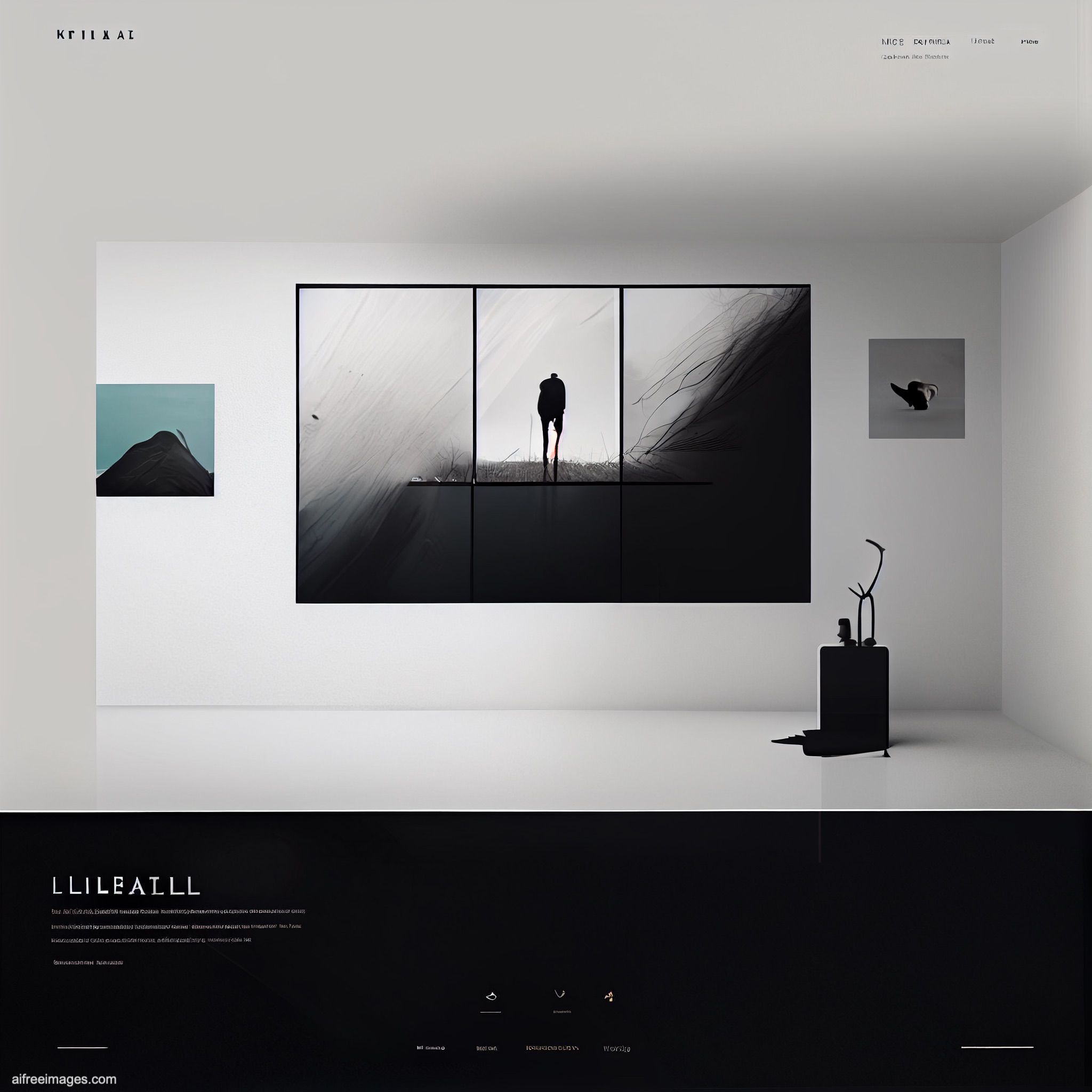 Minimalism website design AI-generated - AI generated free images and ...