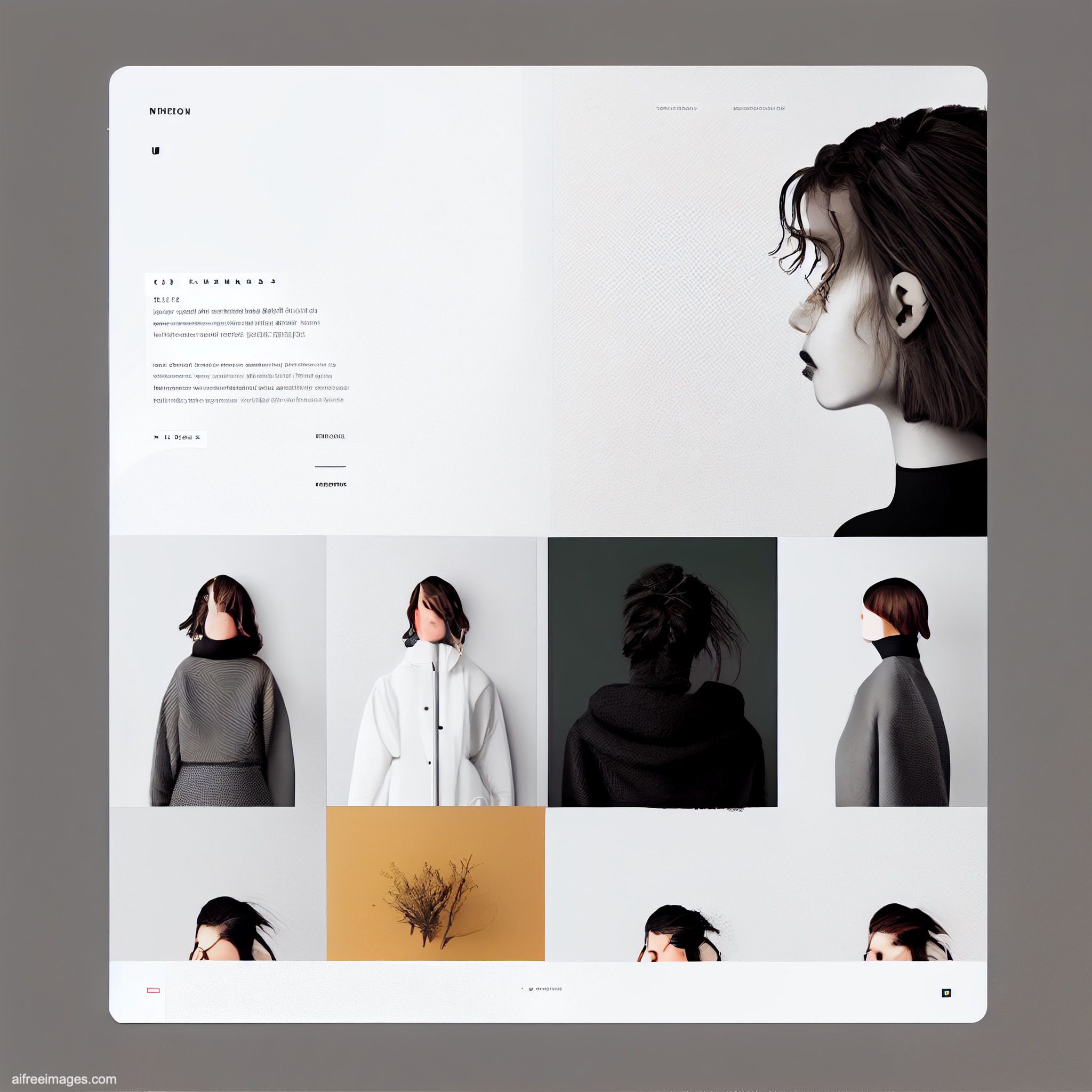 Minimalism website design AI-generated - AI generated free images and ...