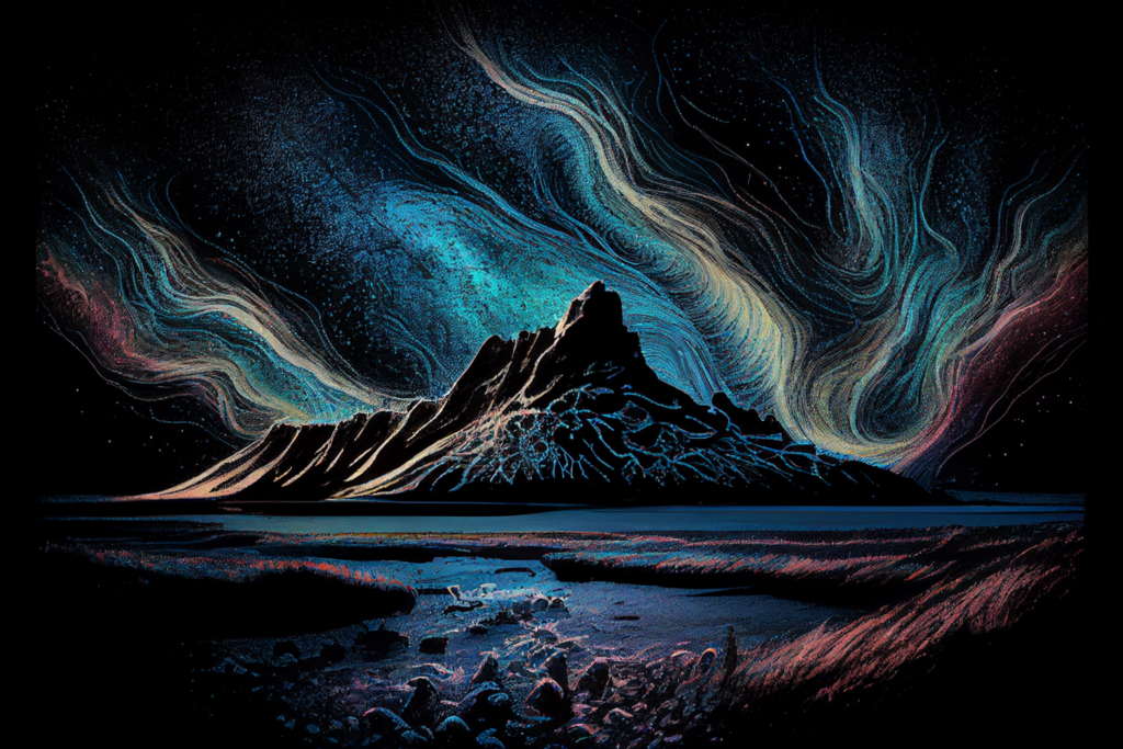 colorvivo mysterious Iceland psychedelic starry night ad9bacc6 21cf 4444 8564 4be4a437288e