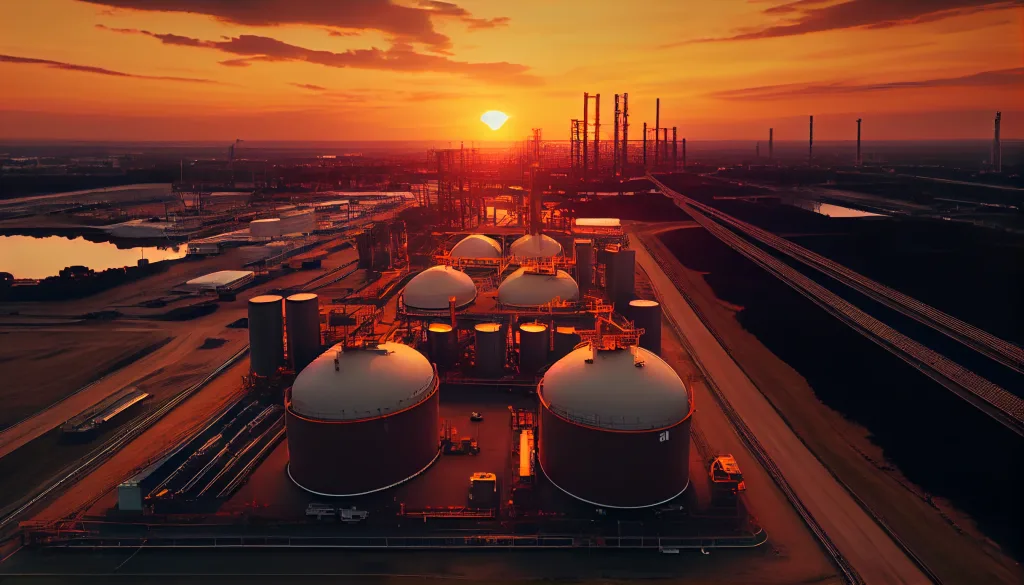 Drone aerial shot of an industrial oil refinery 2 colorvivo Drone aerial shot of an industrial oil refinery and s d61f8594 f391 4ed8 8878 a807c6ae713a