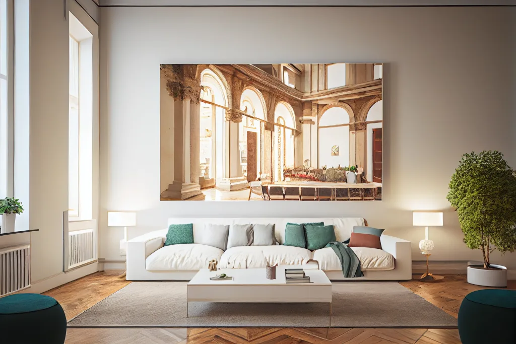 Architectural photo. Modern living room 4 colorvivo architectural photography of a large painting in a mo 7c7a9196 3e15 47b3 9f94 1ea47c709fa3